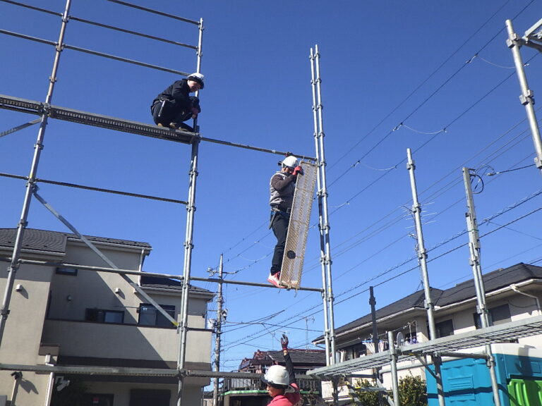 練馬区桜台　Y邸の先行足場