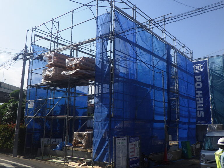 板橋区蓮根　I邸の足場