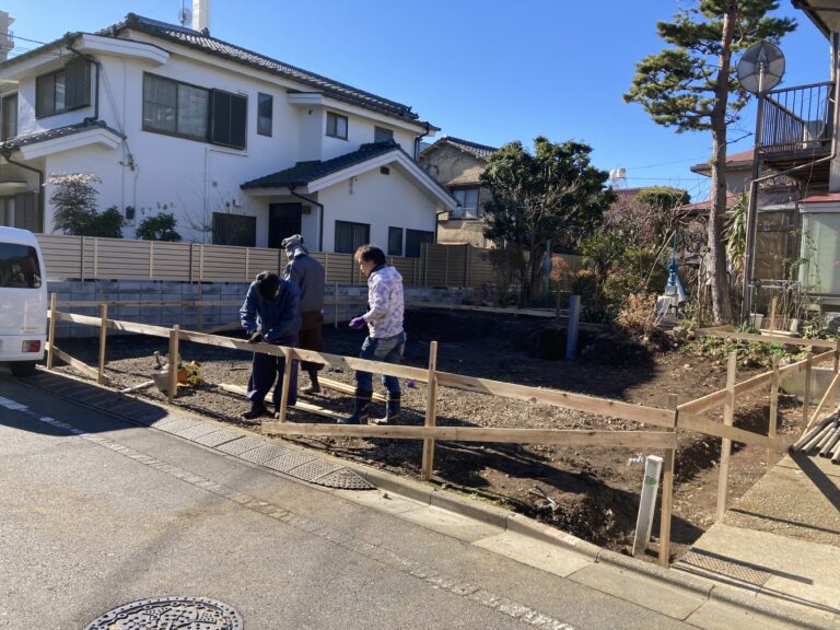 練馬区桜台で遣り方を行いました。