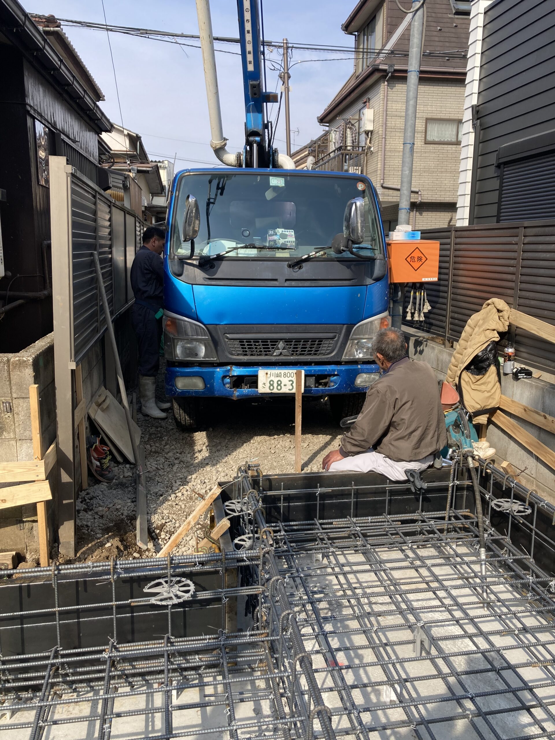 練馬区春日町4丁目のFPの家 I邸で基礎コンクリートを打設しました。 練馬・板橋で注文住宅ならアセットフォー