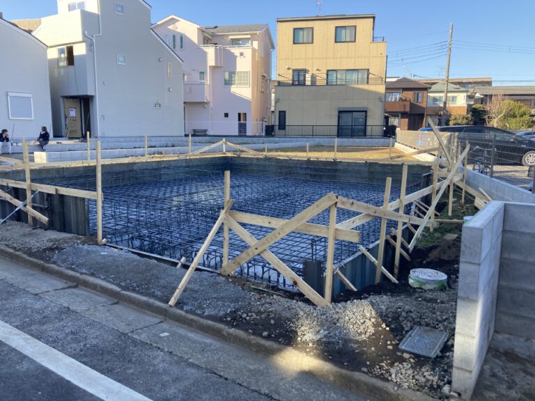 3階建てという事もあり、今回は地中梁配筋が多くなっています。