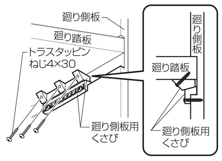 ユニット階段を施工しています。