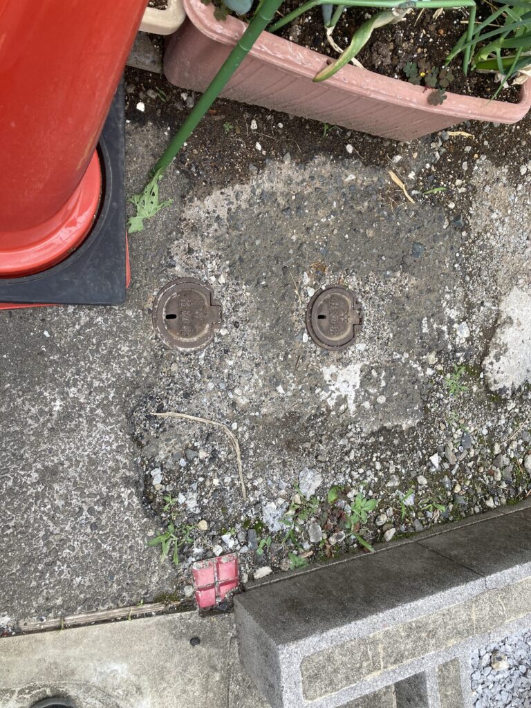 細街路拡幅整備工事の事前立ち合いを行いました。