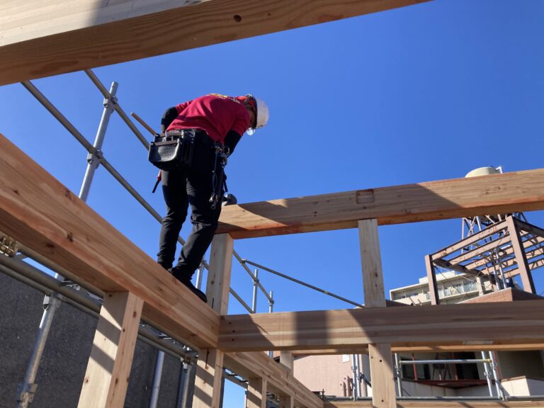 これにて、『FPの家　M邸』の上棟が無事完了です。