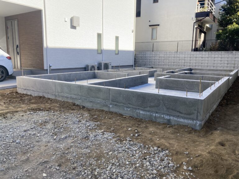 FPの家　F邸の基礎工事が終わりました。