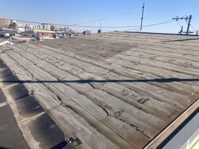 当時採用していたコロニアル屋根にはアスベストが含まれていません。