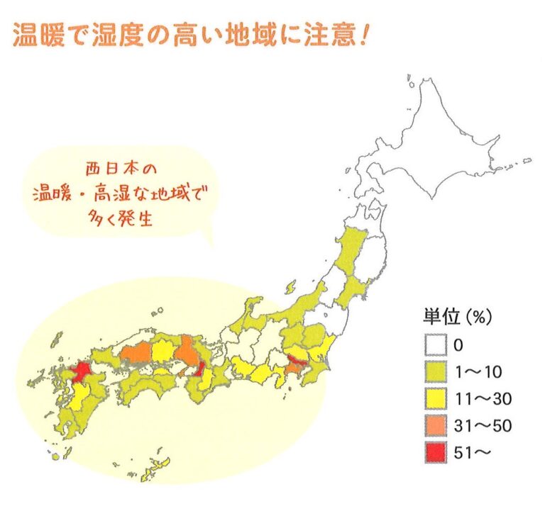 カビ対策でアレルゲンを減らそう！