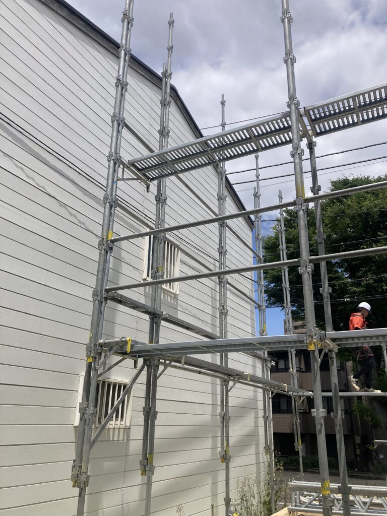 FPの家　I邸の足場を組みました💦💦💦