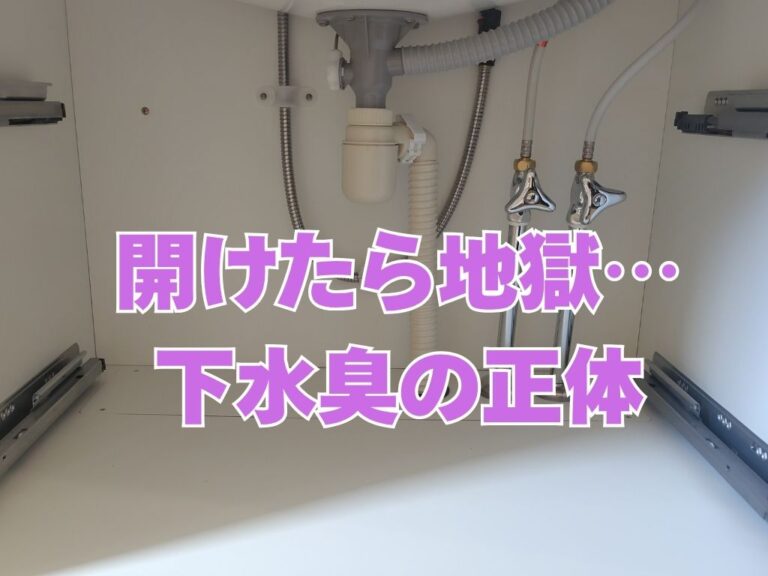 【後編】洗面台の下水臭の元凶をやっと突き止めました